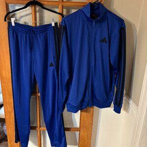 Adidas Men's Track suit top and pant set SZ: Medium / Color: Royal Blue